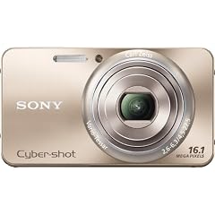 Sony DSC-W570N Digitalkamera (16 Megapixel, 5-fach opt. Zoom, 6,9 cm (2,7 Zoll) Display, bildstabilisiert) gold