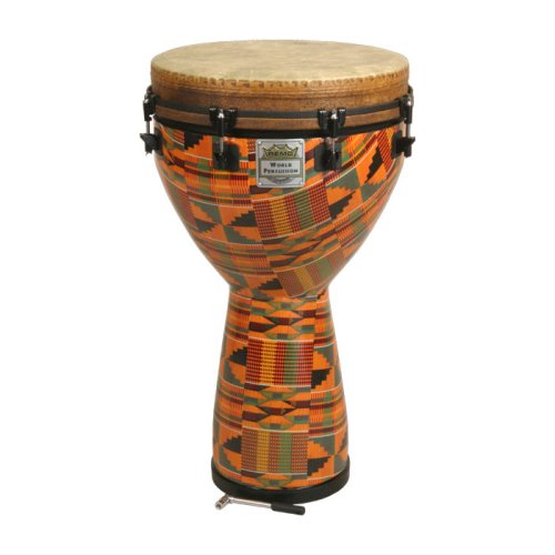 Remo 25 x 14 Tunable Djembe, Kinte Kloth Design
