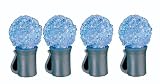 GKI Bethlehem Lighting 25-Light Sugar Coated G20 LED Light Set, Blue Bulbs, Green Wire