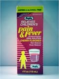 Children's Pain & Fever Oral Solution Acetaminophen Cherry by Rugby (118 mL) 4 fl oz
