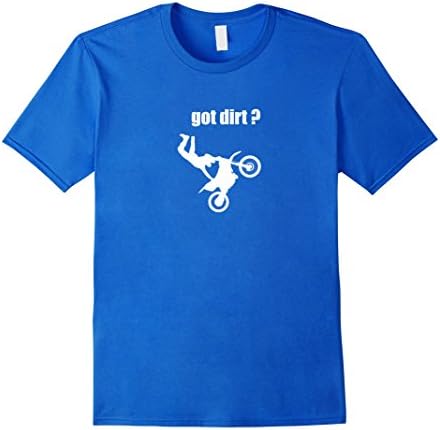 Men's Got Dirt? Bike Motocross Racing Tshirt Medium Royal Blue