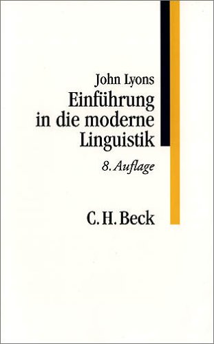 Einf�hrung in die moderne Linguistik