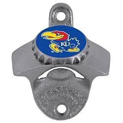 Kansas Jayhawks Wall Mounted Bottle Opener - NCAA College Athletics - Fan Shop Merchandise
