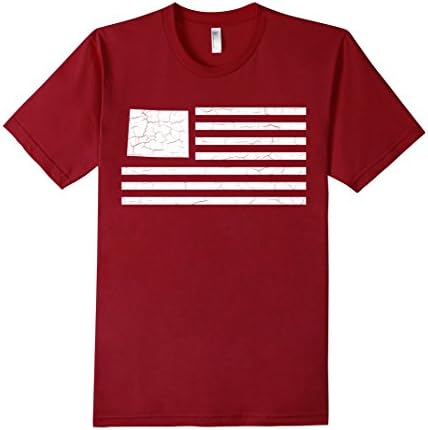 50nifty: The States &amp; Stripes Collection - Wyoming T-shirt - Male Medium - Cranberry