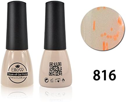 Qimisi Gelpolish Soak-Off UV LED Gel Polish Nail Art New Bling Colours Manicure Lacquer 7ml Glitter White