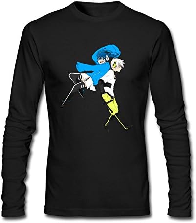 ZhengLu Men's Kagerou Project Ene And Konoha Long Sleeve T-Shirts Size XXL Black