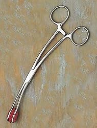 American Diagnostic Corporation 317 Corrosion Resistant Surgical Stainless Steel Young Tongue Seizing 6 1/2" Magill Tongue Forceps