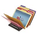 Deflecto 39090104B deflect-o Document Browser, Clear Dividers/Black Base