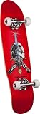 Powell-Peralta Mini Skull and Sword Complete Skateboard  (Red, 8-Inch)