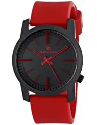 Rip Curl Unisex A2698 - RED CAMBRIDGE SILICONE - RED Analog Display Quartz Red Watch