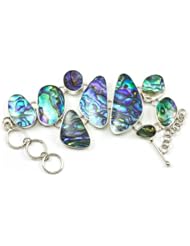 Sterling Silver Paua Abalone Shell Bracelet Natural Shell Quality Silver Work