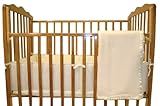 American Baby Company 3-Piece Cotton Percale Porta-Crib Set, Ecru