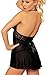 Moonight Sexy Lingerie Babydoll Women Corset with G-string Underwear Sleepwear Set Black 5XL