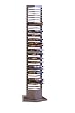 Modern Silver Finish Metal DVD Tower Rack (40 DVDs Storage)