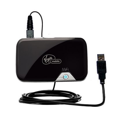 Classic Straight USB Cable for the Novatel Mifi 2372 with Power Hot Sync and Charge capabilities - uses Gomadic TipExchange Technology