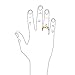 Bling Jewelry Gold Plated High Polish Comfort Fit Tungsten Wedding Band