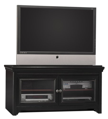 Bush Furniture VS53936-03 Video Base Antique Black / Hansen Cherry Finish
