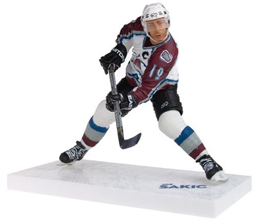 McFarlane Toys NHL Sports Picks Series 9 Action Figure: Joe Sakic 2 (Colorado Avalanche) White Jersey