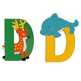 Jungle Alphabet Wooden Letter - D