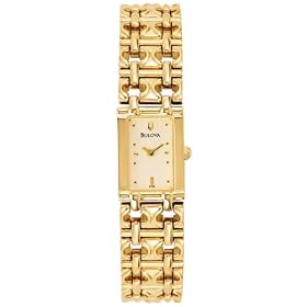 Bulova Ladies Gold-Tone Bracelet Watch #97V08 by Bulova