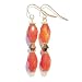 The Black Cat Jewellery Store-Faceted Carnelian & Bonarski Crystal Earrings