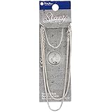 Blue Moon Beads Story Lockets Necklace, Snake Chain, 20-Inch, Silver