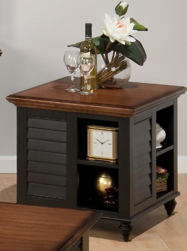 Finster Black End Table