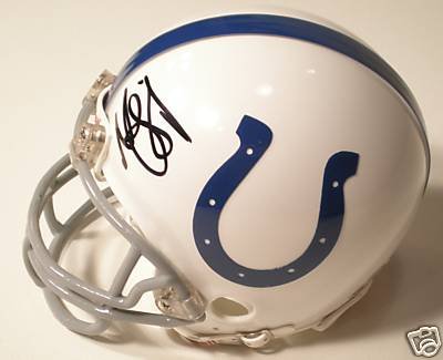 Marvin Harrison Autographed Indianapolis Colts Riddell Mini Helmet