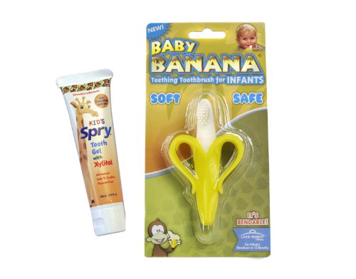 Baby Banana Infant Teether Spry Gel