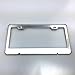 One Polish Mirror Stainless Steel License Plate Frame Holder Front Or Rear Bracket Laser Engrave Bentley with Logo Steel Screw Cap
