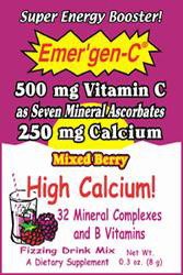 Alacer Corp Emergen-C Mixed Berry with High Calcium Fuzzing Drink Mix by Alacer Corp
