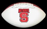 top sixtyfour North Carolina State Wolfpack Official Size Synthetic Leather Autograph Football