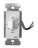Woods 59717 Decora Style 60-Minute Timer, Mechanical Wall Switch, White