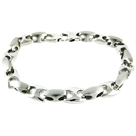 Stainless Steel Marine Link Mens Bracelet 9 Inch