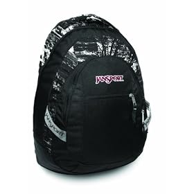 Jansport Trinity Daypack - Black/White Acidic, 30 Litre