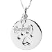 Sterling Silver Dog Paw w/ Bone Pendant