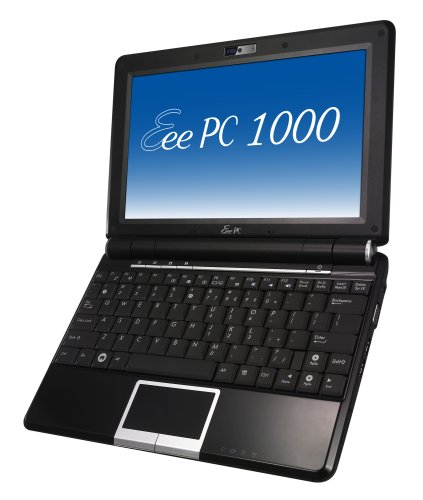 ASUS Eee PC 1000 10-Inch Netbook (1.6 GHz Intel Atom N270 Processor, 1 GB RAM, 40 GB Solid State Drive, Linux, 6 Cell Battery) Fine Ebony image