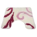 Soft Swirl Pattern Pedestal Bathroom Mat/Rug -3 Designs