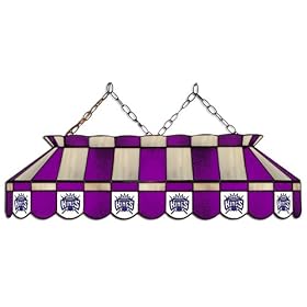 Imperial Sacramento Kings Licensed 40-Inch Rectangular Stained Glass Billiard Table Light