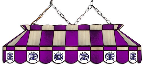 NBA Sacramento Kings 40-Inch Rectangular Stained Glass Billiard Table Light