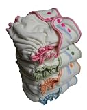 Sustainablebabyish Organic Fleece Fitted Diaper Contrasts - Medium Squash