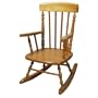 Gift Mark Deluxe Children?s Spindle Rocking Chair, Honey