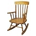 Gift Mark Deluxe Children?s Spindle Rocking Chair, Honey