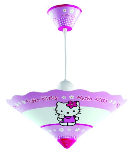 Dalber - 63254 - Lampe de Plafond - Lustre Conique - Hello Kitty - PVC