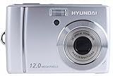 Hyundai A1227 Digitalkamera (12 Megapixels, 3-fach opt. Zoom, 6,86 cm (2,7 Zoll) Display) mit video funktion) silber