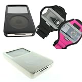 Silicone Skin for Ipod Classic - (160GB) - black + Free Neoprene Sports Armband