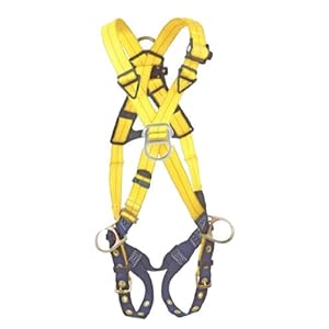 DBI/Sala 1103376 Delta Cross-Over Style Full Body Harness, Extra Large, Navy/Yellow