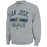 San Jose Sharks Grey Team Classic Fleece Crewneck Sweatshirt