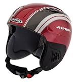 ALPINA CARAT SKIHELM SILVER RED - 