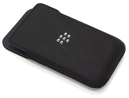 BlackBerry ACC-60087-001 Leather Pocket Case for Blackberry Classic - Retail Packaging - Black